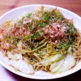 ウスターソースで!屋台風焼きそば